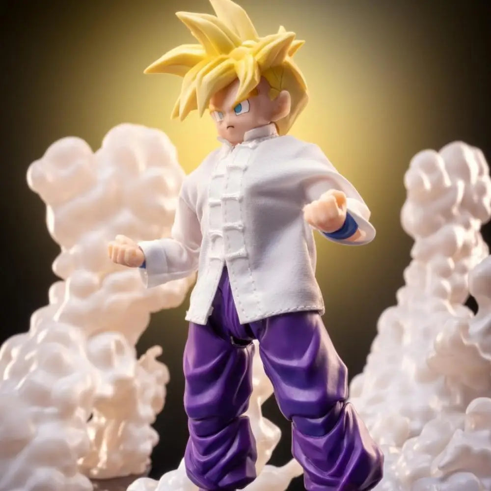 Dragon Ball SHF Anime NEW Handmade Son Gohan Kung Fu a Chinese-style shirt Built In Iron Wire Is Suitable for 1/12 Toys Dragon Ball SHF Anime NEW Handmade Son Gohan Kung Fu a Chinese-style shirt Built In Iron Wire Is Suitable for 1/12 Toys